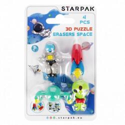 Starpak Űrhajós - űrlényes 3D puzzle radír - 4 darabos (IMO-SP-505320)