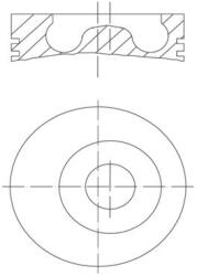 MAHLE dugattyú MAHLE 015 05 00 for FORD (015 05 00)
