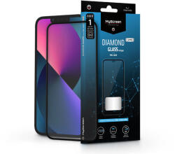 MyScreen Apple iPhone 13/13 Pro/14/14 Pro edzett üveg képernyővédő fólia - MyScreen Protector Diamond Glass Lite Edge2.5D Full Glue - fekete - rexdigital