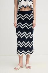 Pepe Jeans szoknya OLLIE SKIRT sötétkék, midi, egyenes, PL901205 - sötétkék M
