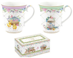 Easy Life Porcelán bögreszett 2db-os, 275ml, dobozban, Spring Bloom (1172SPBL)
