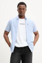 Superdry pamut ing férfi, legombolt galléros, regular, M4010944A-D9J - kék S