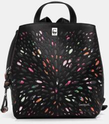 Desigual hátizsák BLACKWELL SUMY MINI fekete, női, kis, mintás, 25SAKP25 - fekete Univerzális méret