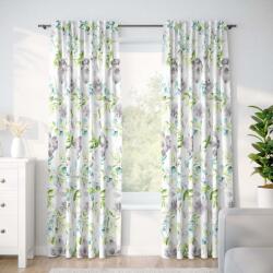 Goldea pamut drapéria deluxe - eucalyptus virágok 160x160 cm