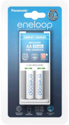 Panasonic Eneloop Basic Akkutöltő + 2db 1900mAh AA (600min) (K-KJ50MCC20E)