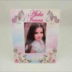 Gravolo Rama foto personalizata cu nume model Unicorn (C1088)