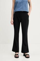 Abercrombie & Fitch nadrág női, fekete, magas derekú trapéz, KI156-5077 - fekete 27
