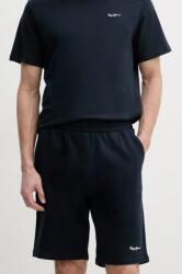 Pepe Jeans pamut rövidnadrág DUKE SHORTS sötétkék, PM211864 - sötétkék L