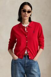 Ralph Lauren pamut kardigán piros, női, könnyű, 211959285 - piros L