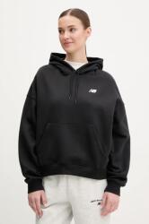New Balance felső fekete, női, nyomott mintás, kapucnis, WT51518BK - fekete S