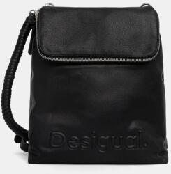 Desigual hátizsák HALF HAMPTON BLACK fekete, női, nagy, sima, 25SAKP46 - fekete Univerzális méret