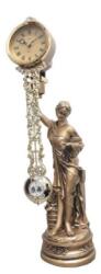 Adler Ceas decorativ cu figurina Adler 80002G auriu
