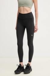 PUMA edzős legging Cloudspun Soft lila, sima, 525771 - fekete S