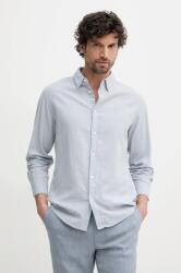 Pepe Jeans len ing ARNAU férfi, galléros, regular, PM308844 - kék L