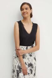 Sisley top női, fekete - fekete S - answear - 12 990 Ft