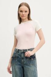 Guess Jeans t-shirt női, rózsaszín, W5GP61 KA0H1 - rózsaszín L