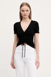 HUGO BOSS pulóver könnyű, női, fekete, 50538231 - fekete M