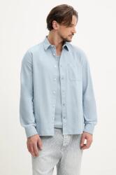 HUGO BOSS pamut ing férfi, galléros, regular, 50539835 - kék L