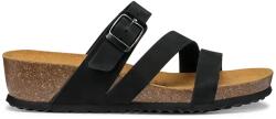 Geox papucs velúrból D NEW STHELLAE fekete, női, éksarkú, D551AA 00032 C9999 - fekete Női 38