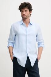 Giorgio Armani len ing férfi, galléros, regular, 01SM0L 010F9 - kék XL