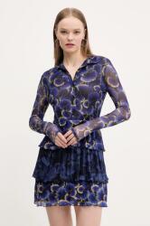 Desigual ruha CELLS LACROIX sötétkék, mini, harang alakú, 25SWVK29 - sötétkék S