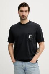 Giorgio Armani pamut póló sötétkék, férfi, sima, XM000366 AF12308 - sötétkék XXL