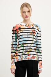 Desigual pulóver LEKNES könnyű, női, fehér, 25SWJF21 - fehér XL