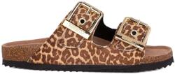 Colors Of California Sandale Pony Hair Two Buckle Sandal COC. HC. BIO502 leo