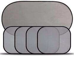 AVEX Set 5 perdele auto pentru protectie solara, universale, culoare Neagra