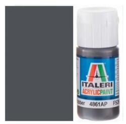 Italeri Flat Rubber (4861AP) - Vopsea mată pentru machete, culoare cauciuc, 20ml (4861AP)