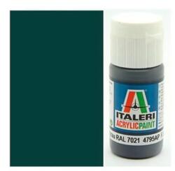 Italeri Flat Pz. Schwarzgrau RAL 7021 (4795AP) - Vopsea mată gri blindat pentru machete 20ml (4795AP)