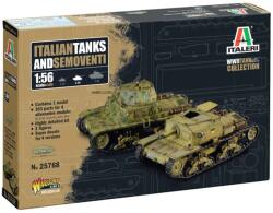 Italeri Mașini de tancuri italiene Italeri 1/56 și Semoventi (25768I)