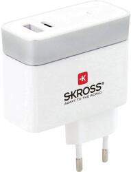 SKROSS hálózati töltő adapter (USB A, Type-C) (2.800131)