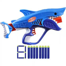 Hasbro Nerf F8645 Junior Wild Sharkfire cápás játék szivacslövő fegyver 8db lövedékkel (F8645) - morzsajatekbolt