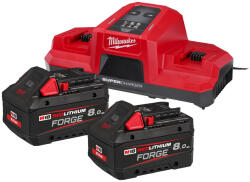 Milwaukee M18 Fb8 Forge 8.0 Ah Akkumulátor és Töltő Szett M18 Duál Szupertöltővel 4933498616 (4933498616)