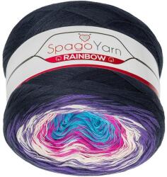 VLNIKA BELLATEX SpagoYarn Rainbow 250 g - 9 lila, rózsaszín, türkiz (11860)