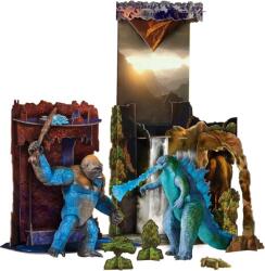 MonsterVerse Set figurine MonsterVerse Godzilla x Kong - Bătălia Pământului Gol, cu dioramă (35292E) Figurina