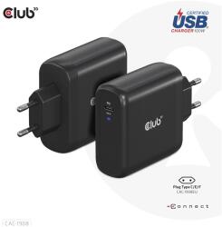 Club 3D Hálózati töltő - CAC-1908EU (100W GAN, USB-IF, egyportos USB-C, PD 3.0 támogatás) (CAC-1908EU)