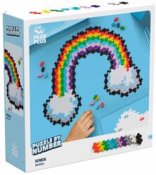 Plus-Plus Puzzle pe numere, Plus-Plus, 500 piese, Curcubeu (N01000692_001) Puzzle