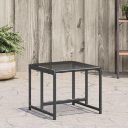vidaXL 4 db fekete polyrattan kerti ülőke (VD4008579)