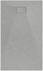 Welland kőhatású zuhanytálca szifonnal 90 x 160 cm - szürke (GT-16090SS) - miniwebshop