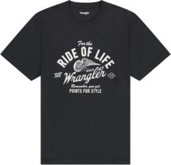 Wrangler - AMERICANA TEE / FADED BLACK - Férfi póló (112362790)