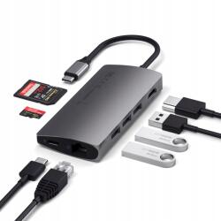 Satechi Adapter, Usb-c hub Satechi, laptophoz/tablethez, HDMI/SD/USB/RJ45 2.5G (ST-TCMA2M)