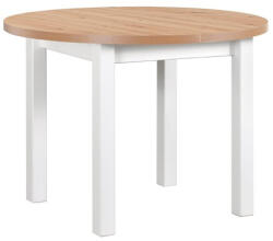 POLI 4 100-180x100 bővíthető étkezőasztal - artisan tölgy/fehér (1000100119)
