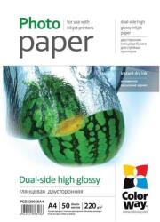 ColorWay fotópapír A4, 50 db, 220 g/m2, fényes (PGD220050A4)