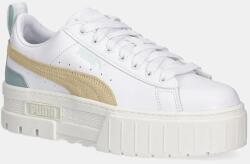 PUMA cipő Mayze Lth bézs, platformos - fehér Női 38