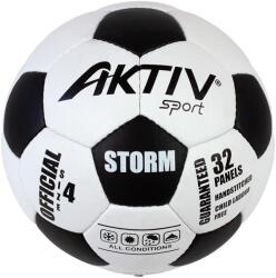 AktivSport Futball labda Aktivsport Storm méret: 4 4 fehér|fekete
