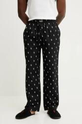 Ralph Lauren pamut pizsamanadrág fekete, mintás - fekete L - answear - 22 990 Ft
