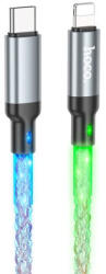 hoco. U112 Shine Pd Világítós Usb Type-c / Lightning Kábel Pd 20w 1 Méter Szürke - mobilehome