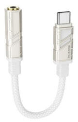 BOROFONE Bv23 Dignity Digital Aux (usb Type-c/jack) átalakító 15 Cm (dac) Fehér